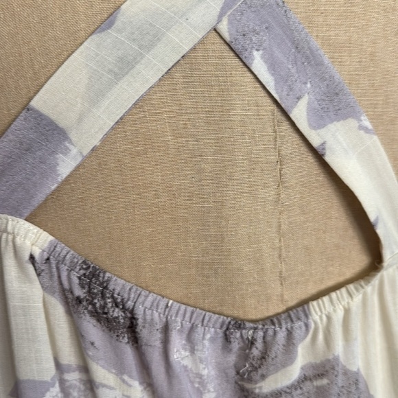 Umgee Tiered Embroidered front floral Midi Dress Womens M Floral cross over back - Picture 7 of 11